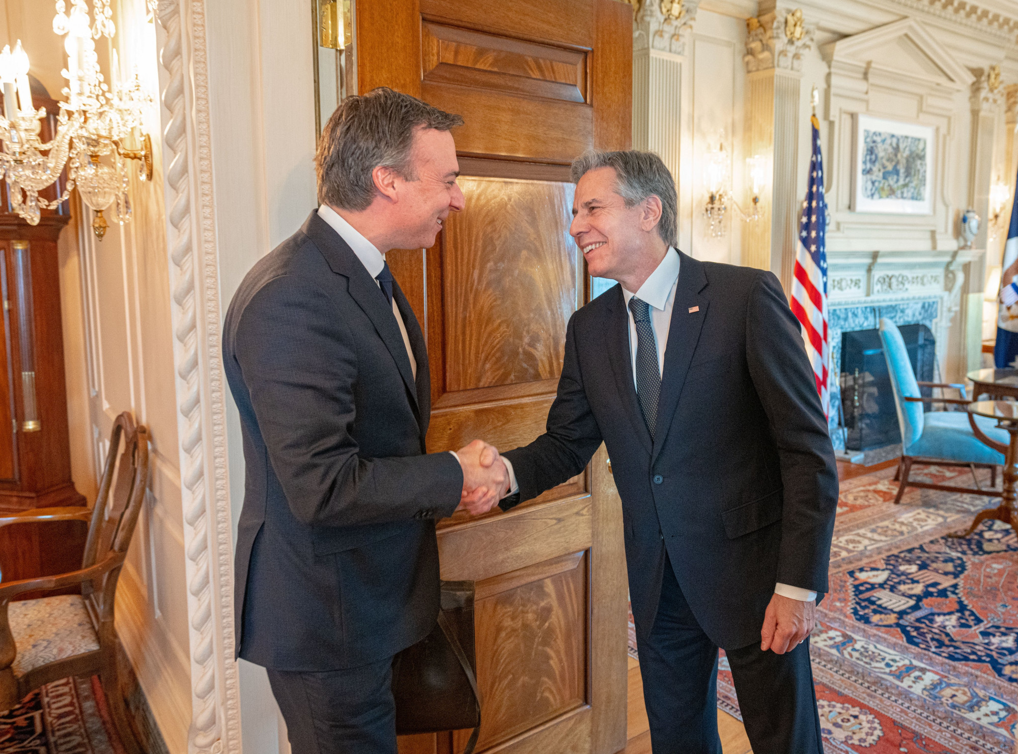 David Pressman amerikai nagykövet és Anthony Blinken külügyminiszter megbeszélték, hogy hogyan tovább