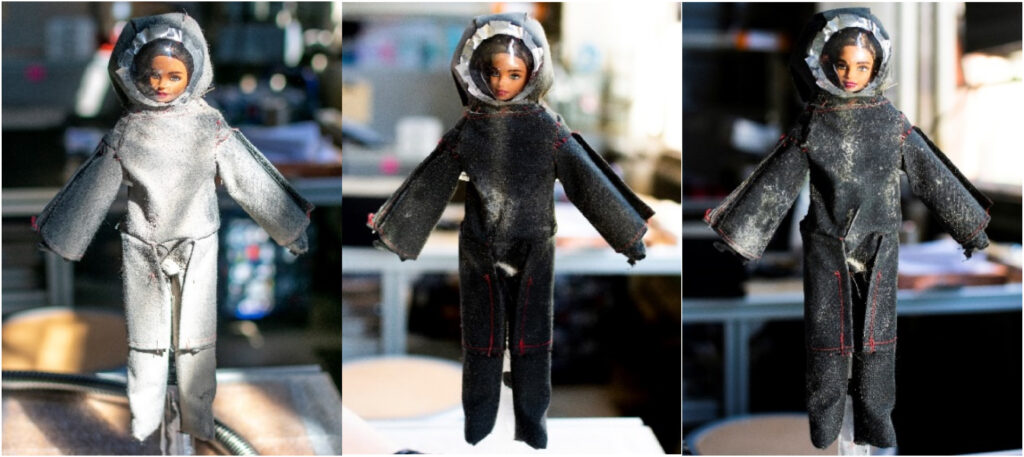 Barbie-kon tesztelték, hogyan lehet megtisztítani az űrhajósok ruháját hatékonyan a holdportól