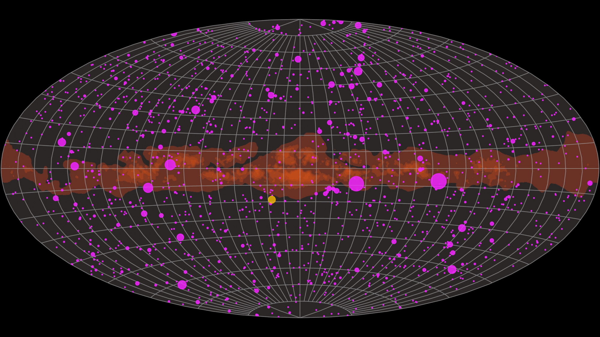 Elképesztő animáció az univerzumot átjáró gammasugárzásról