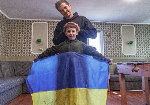 Ukrajnában járt Orlando Bloom