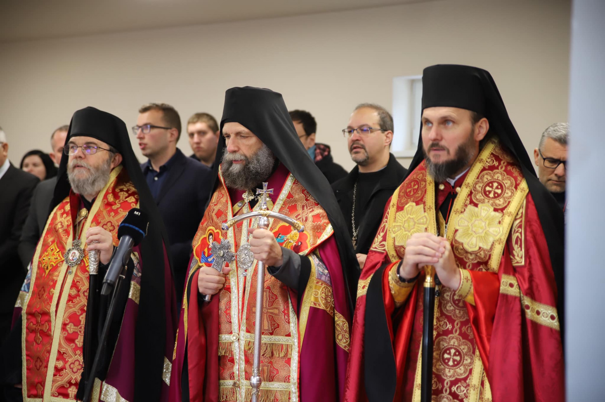 Görögkatolikus püspökök, középen Kocsis Fülöp