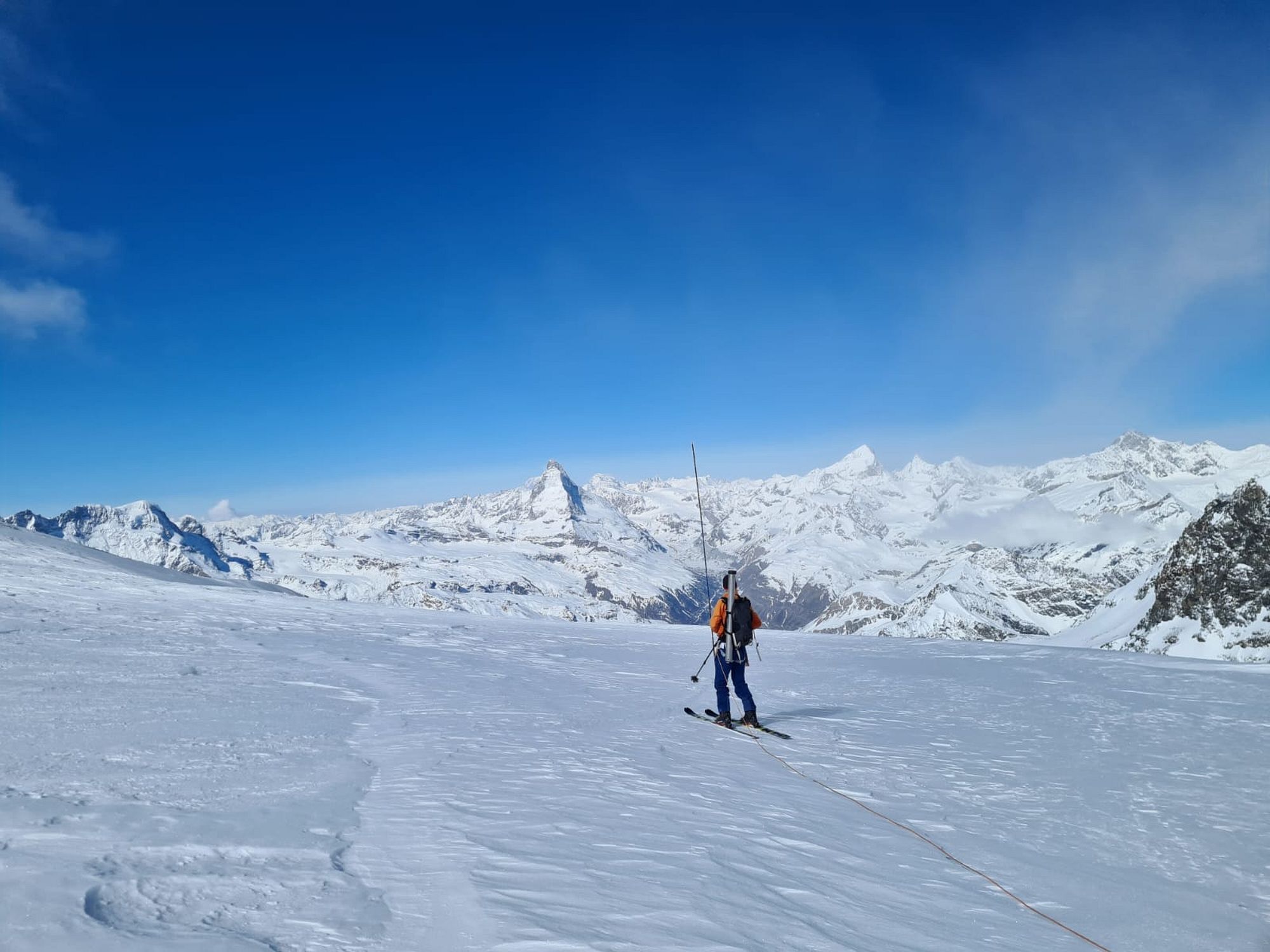 Matthias Huss egy zermatti gleccseren