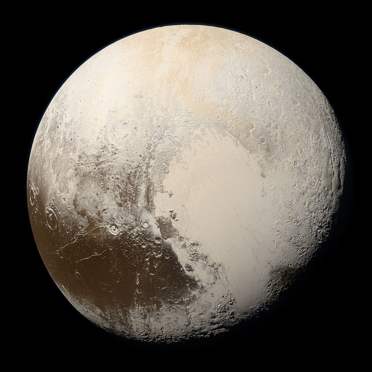 Naprendszerünk Kuiper-övének legismertebb objektuma, a Pluto a NASA New Horizons szondájának felvételén