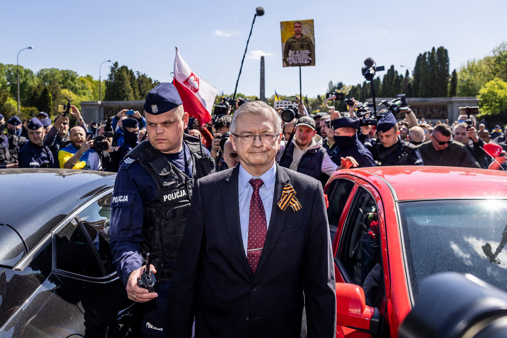A varsói orosz nagykövetet idén sem hagyták koszorúzni a Győzelem napján