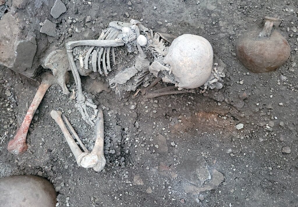 Két új csontvázra bukkantak Pompeiiben