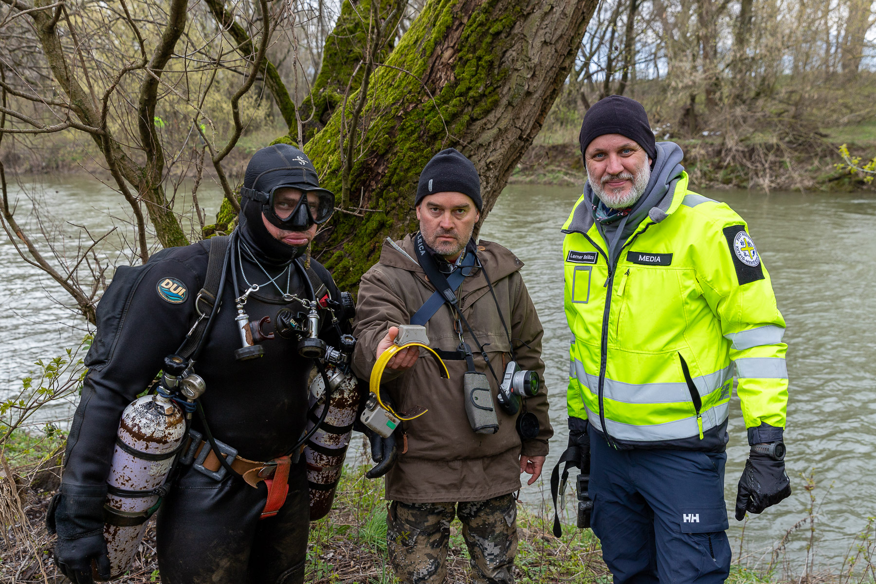 A Hernád folyóban találták meg a kilőtt svájci farkas jeladóját
