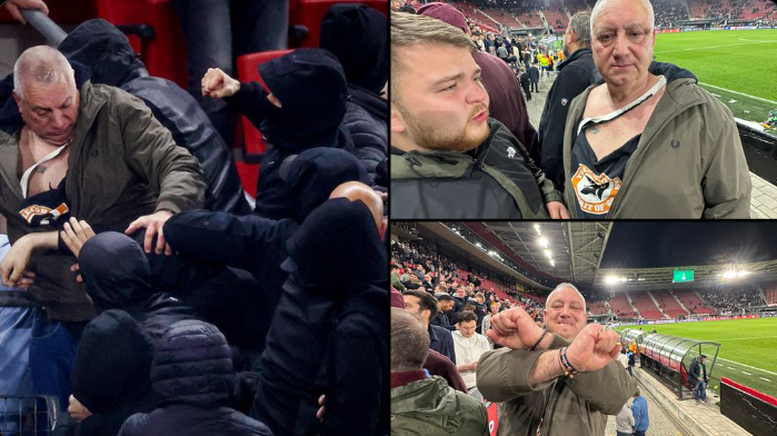 Két tökös angol szurkoló puszta kézzel akadályozta meg, hogy száz megvadult holland ultra meglincselje a West Ham játékosainak családtagjait