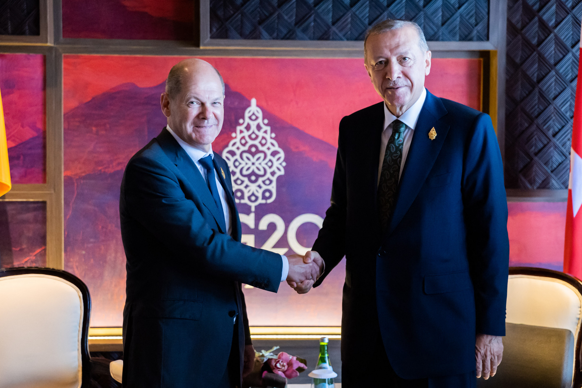 Olaf Scholz és Erdogan a tavalyi G20-on