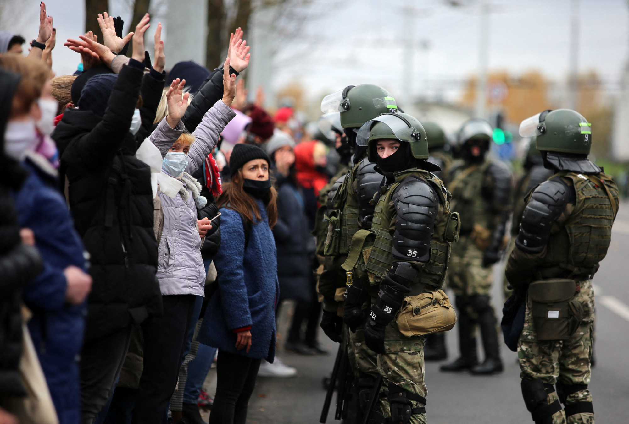 "Terrorista összeesküvésért" ítélték el a 2020-as fehérorosz tüntetés résztvevőit