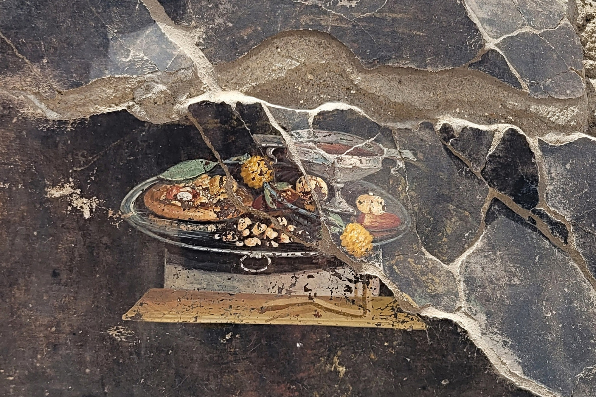Őspizzát ábrázoló festményt találtak Pompeiiben