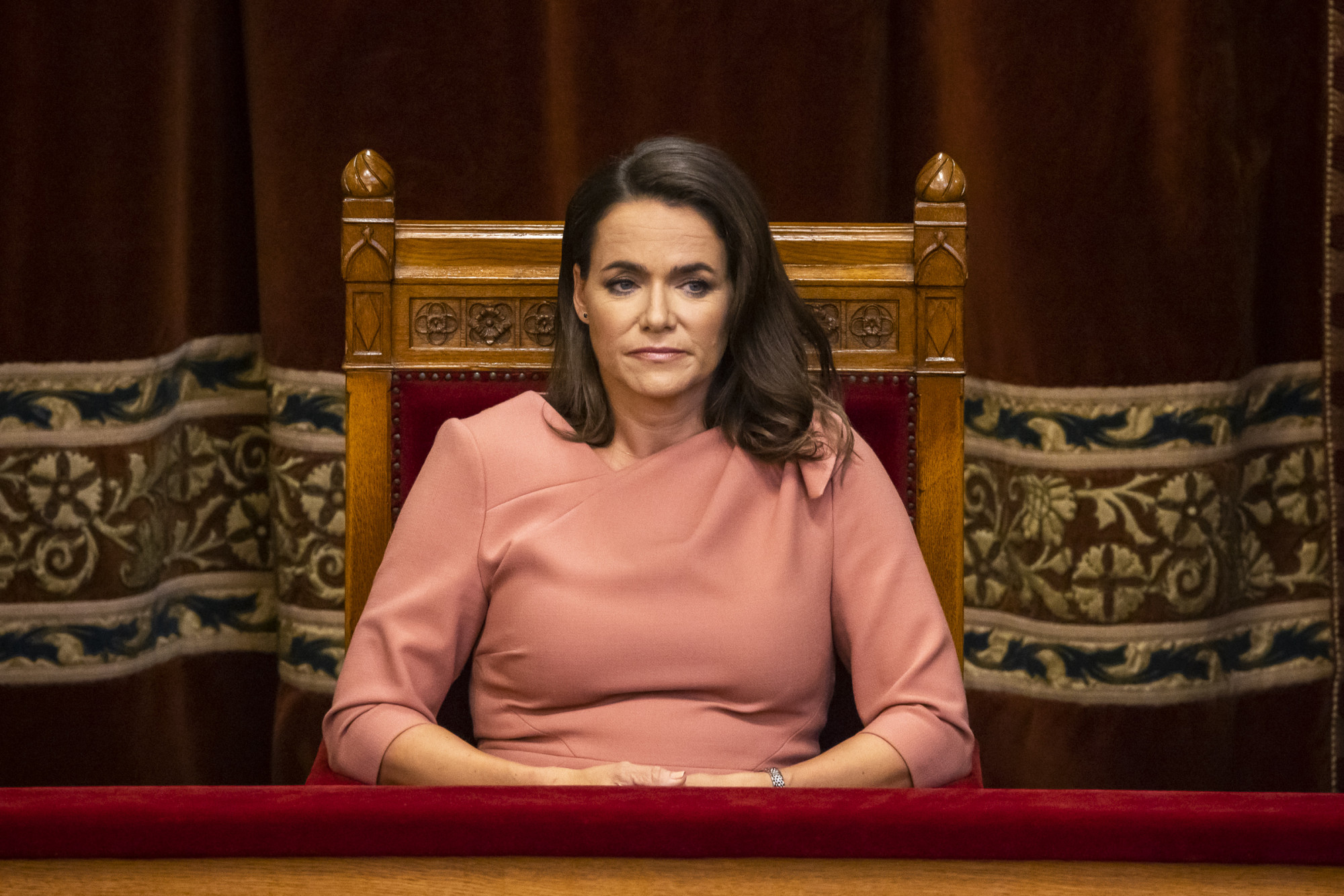 Novák Katalin a parlamentben 2023. július 4-én.