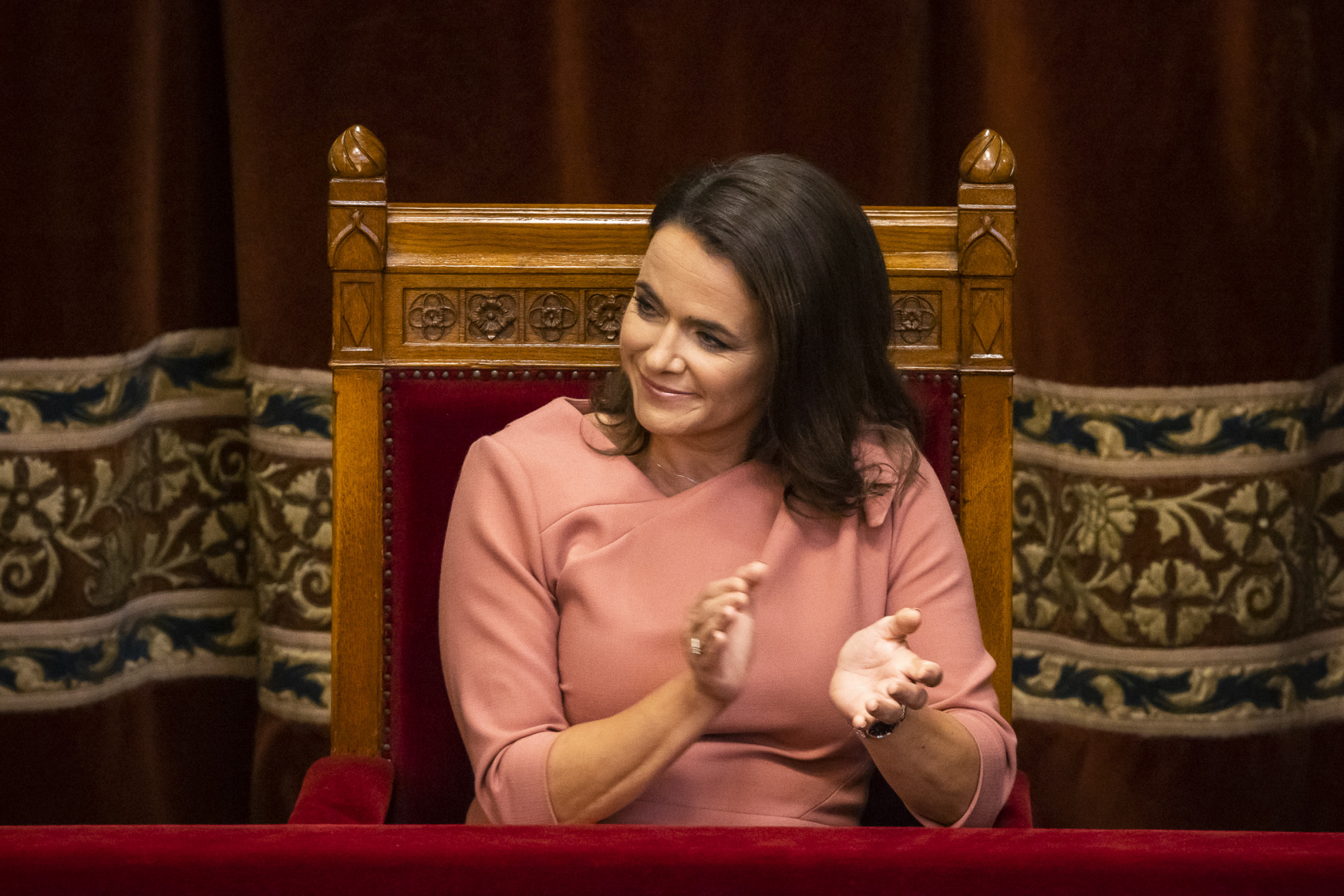 Novák Katalin a parlamentben 2023 július 4-én