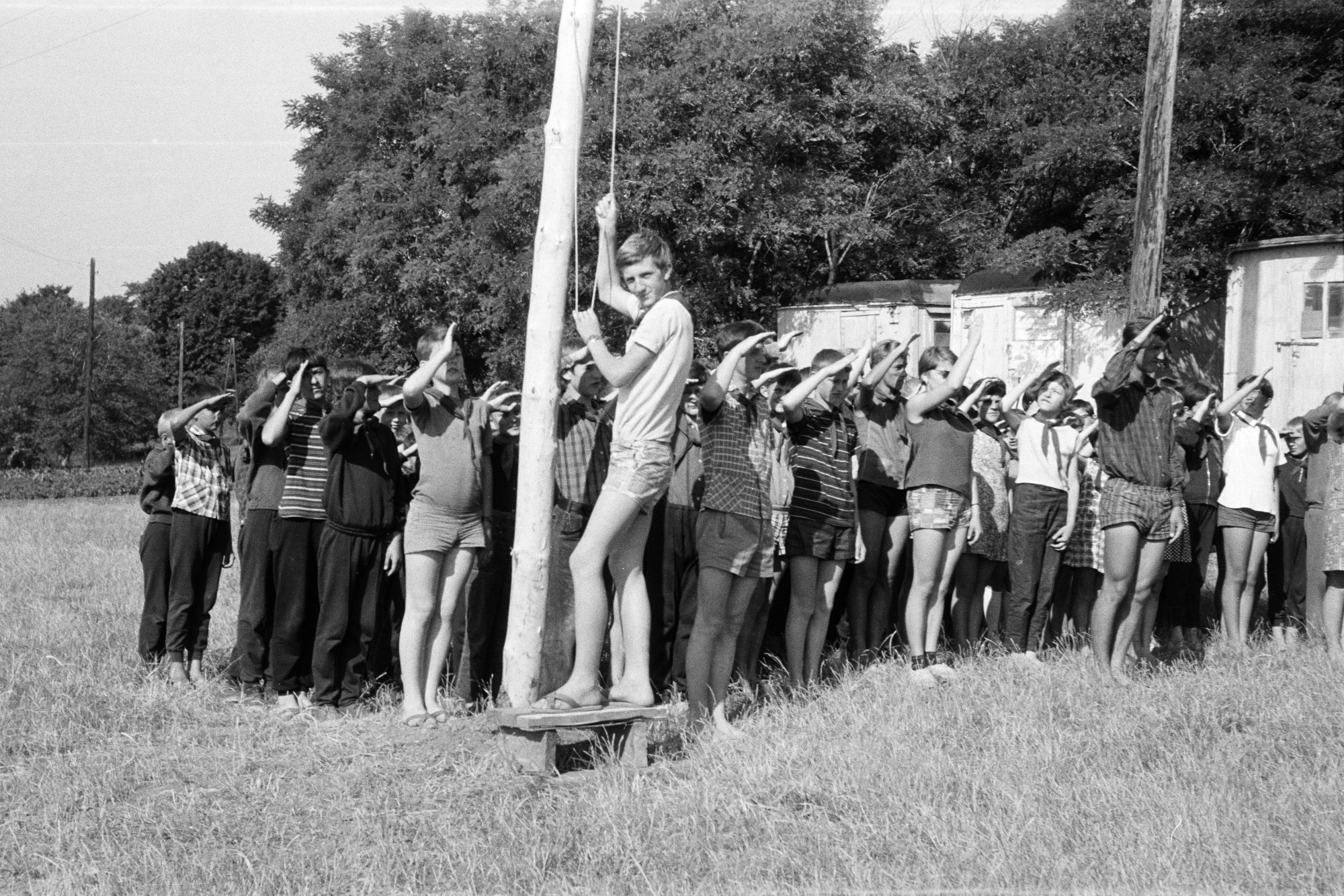 Tisztelgés és zászlófelvonás 1969-ben