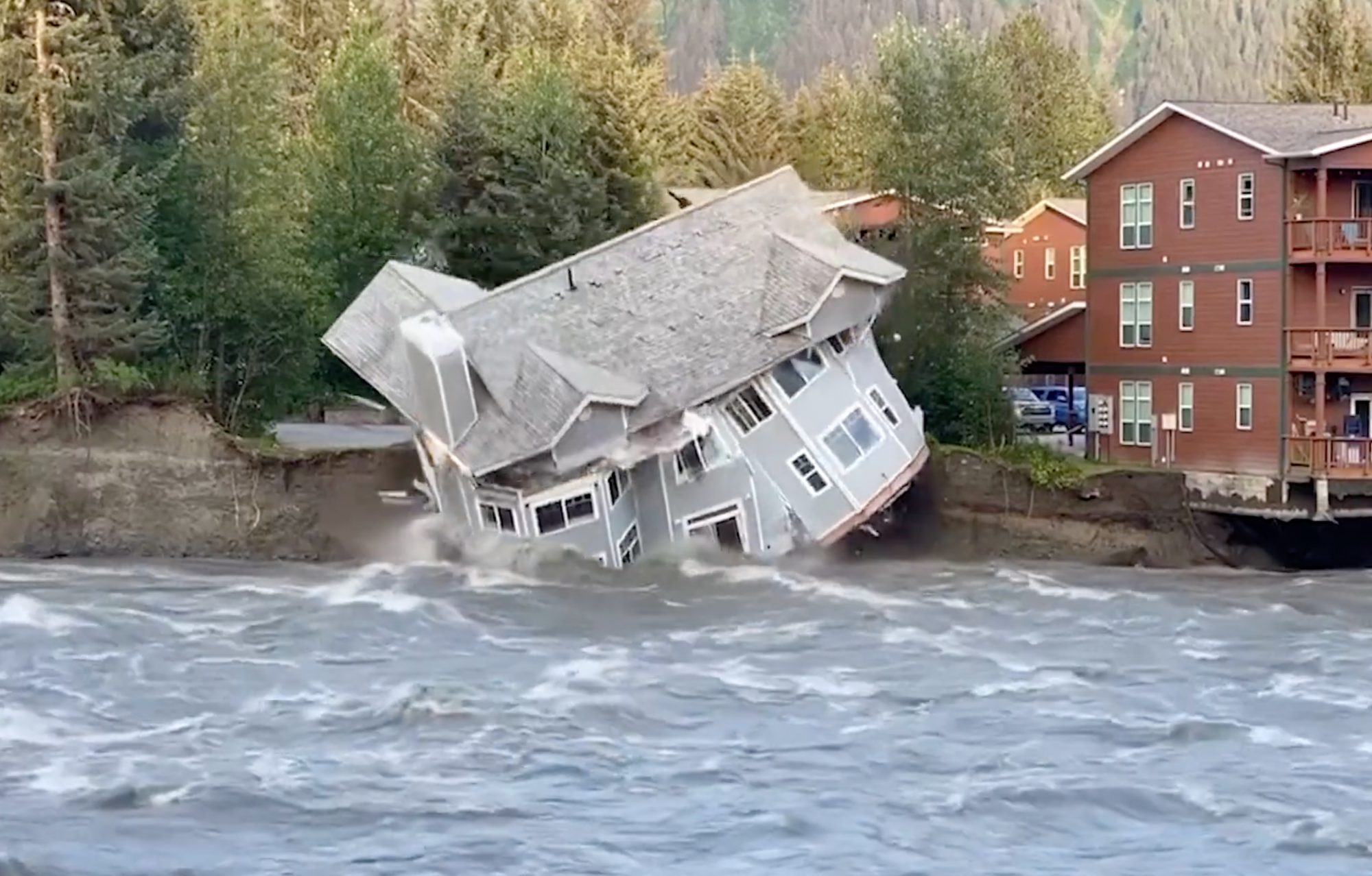 Gleccserfolyó okozott durva áradást Alaszkában