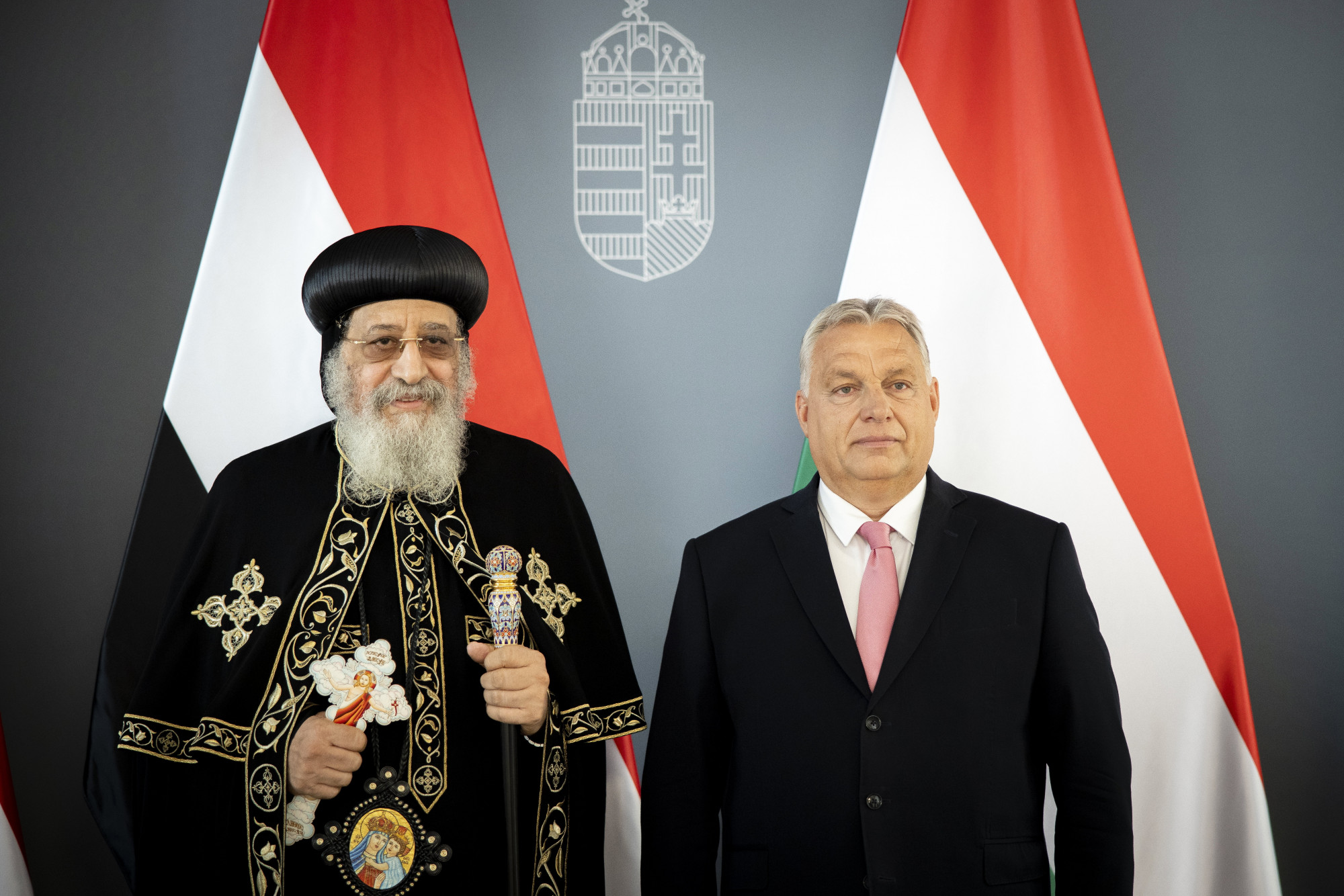 II. Tavadrosz kopt pápát fogadta Orbán