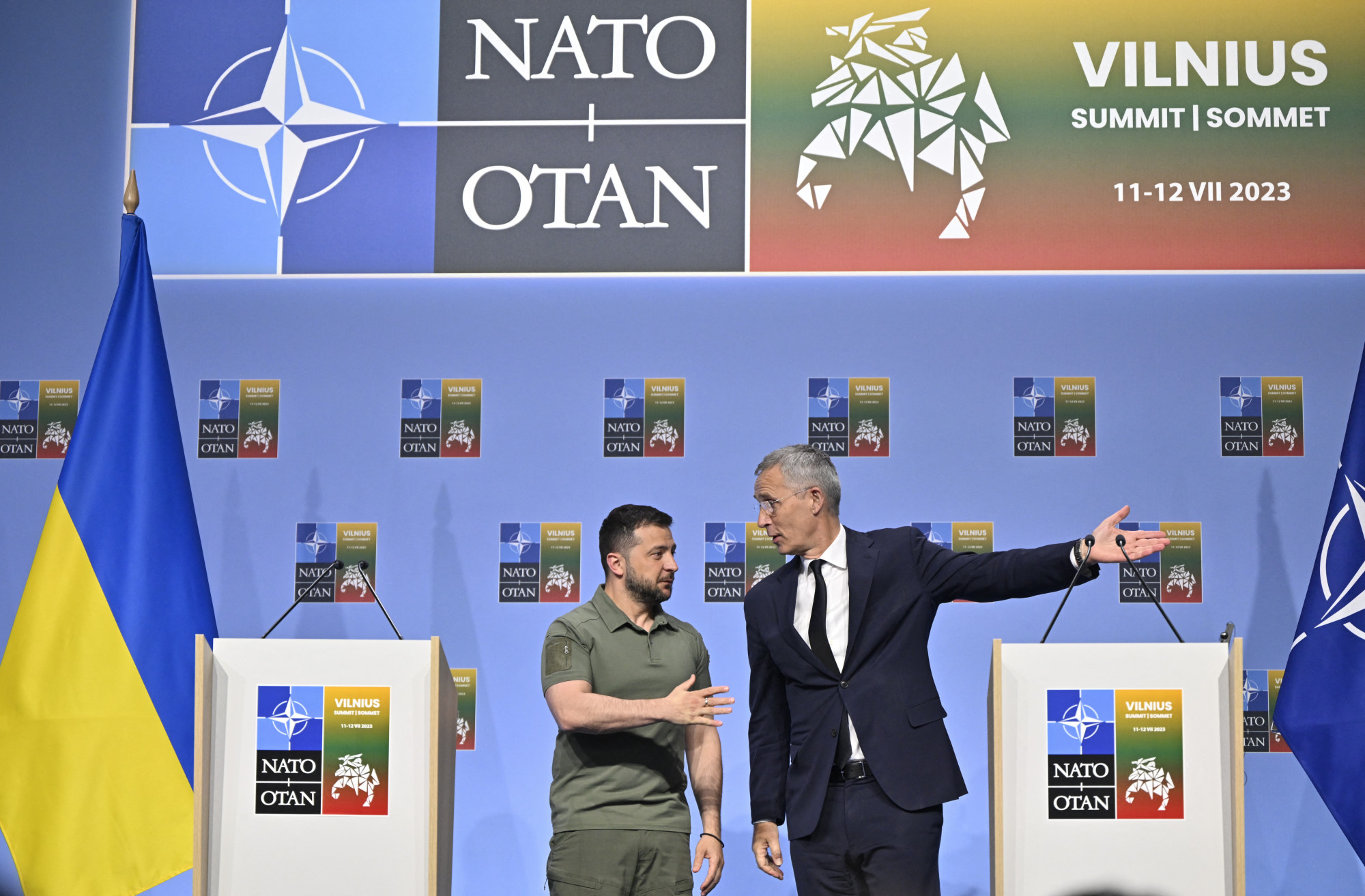 Zelenszkij és Stoltenberg a júliusi NATO-csúcson