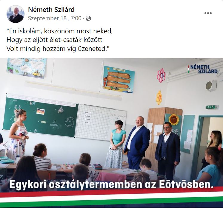 Németh Szilárd látványosan rátelepedett a csepeli oktatásra, bár politikusként távol kellene tartania magát az iskoláktól