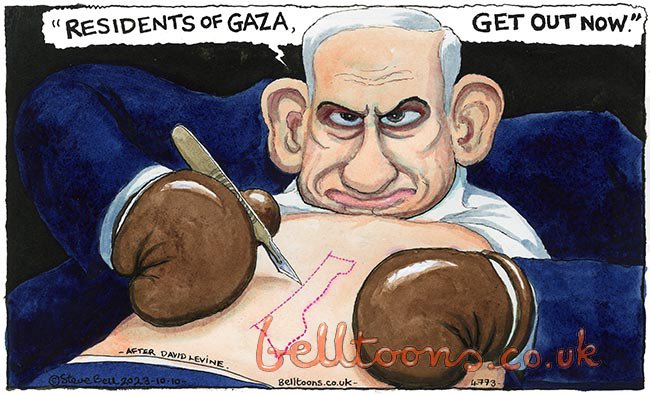 Egy Netanjahu-rajz miatt kirúgta a karikaturistáját a Guardian