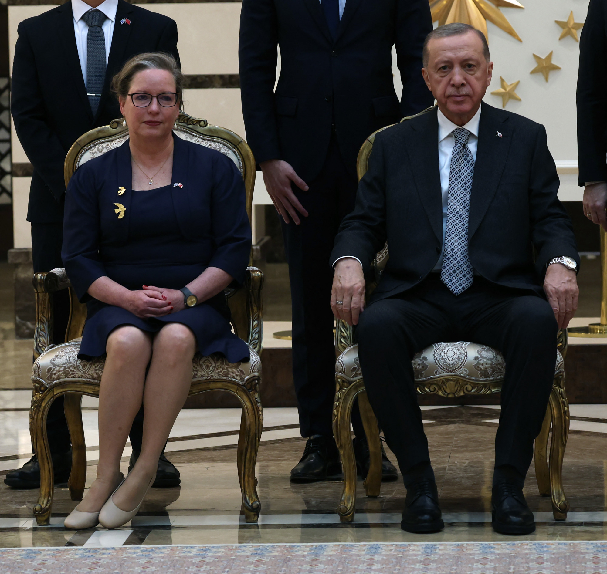 rit Lillian nagykövet és Recep Tayyip Erdogan török elnök