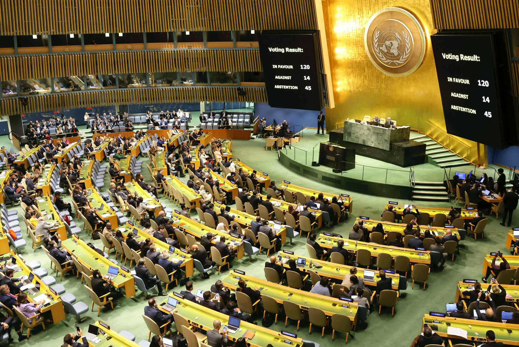 Magyarország sem szavazta meg a humanitárius fegyverszünetet követelő határozatot az ENSZ-ben