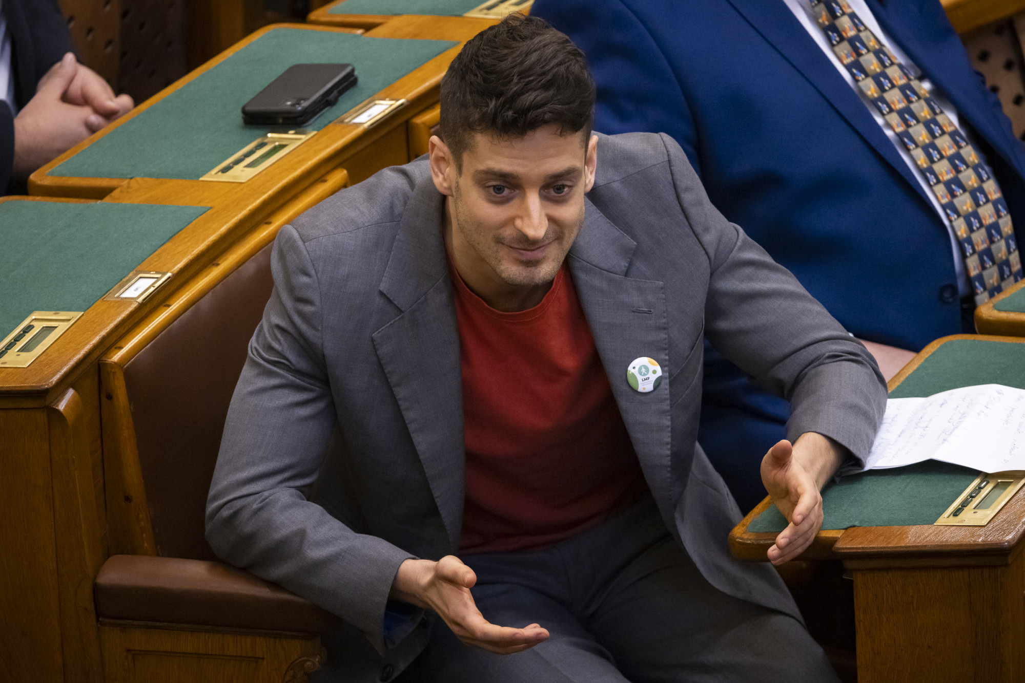 Ungár Péter a parlamentben 2023. november 6-án.
