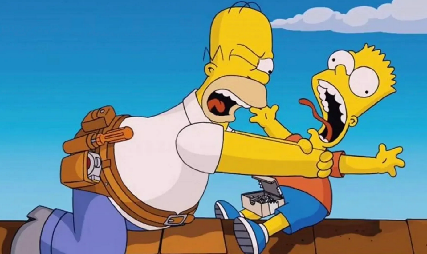 A Simpon családot is elérte az új idők szele: Homer többé nem fojtogatja Bartot