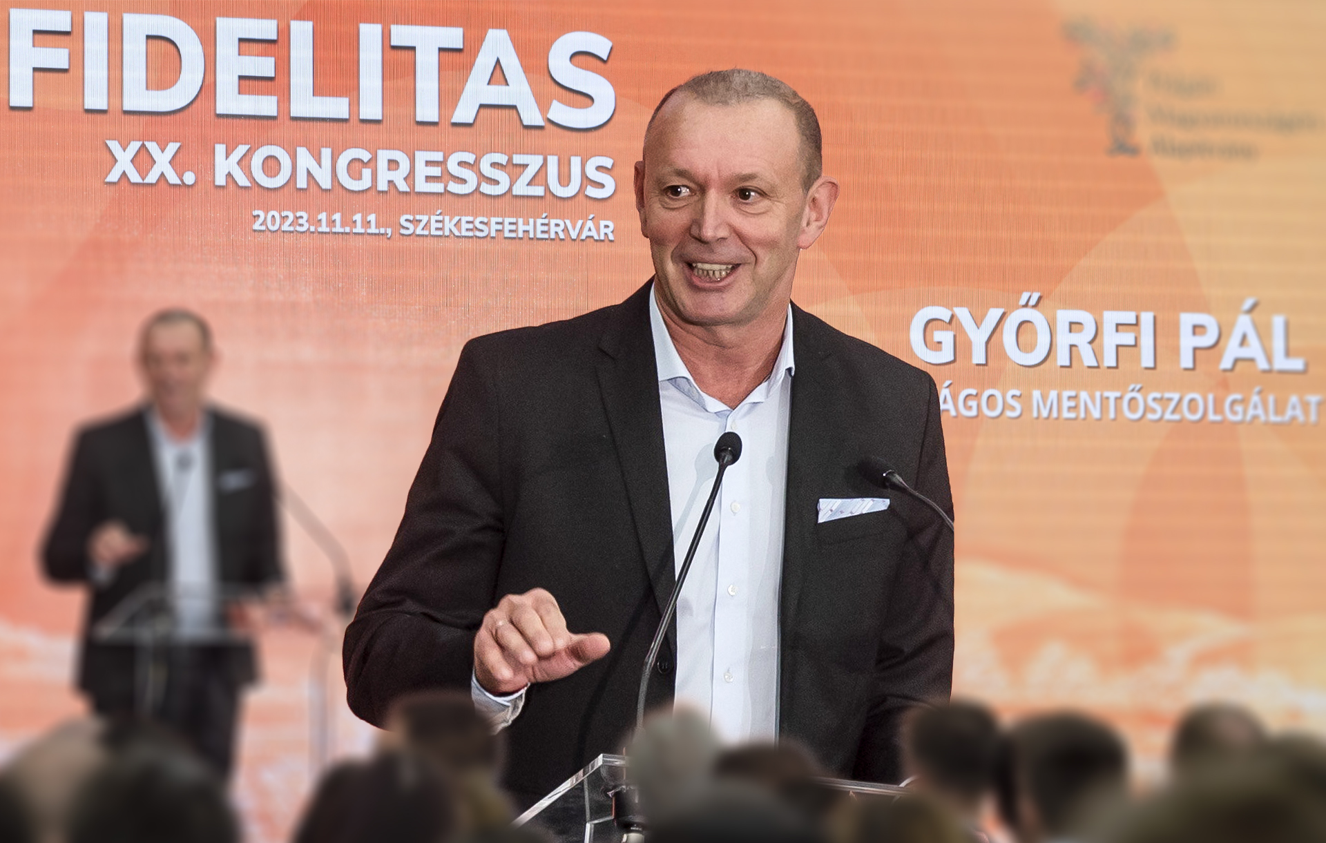 Győrfi Pál is beszédet mondott a Fidelitas kongresszusán