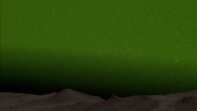 A marsi zöld éjszaka illusztrációja