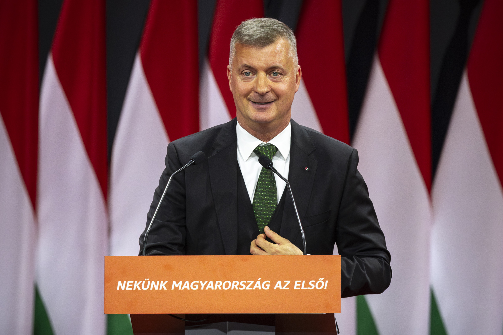 Kubatov Gábor a Fidesz kongresszusán 2023. november 18-án.