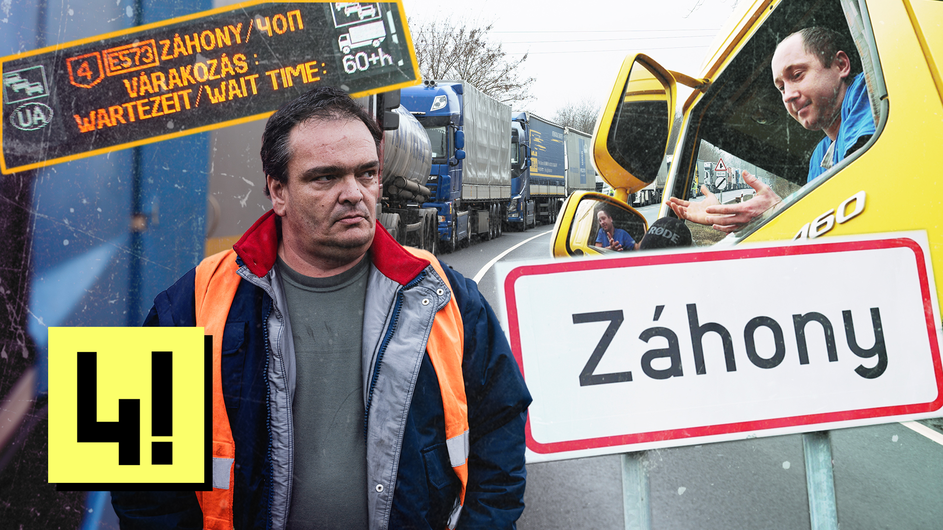 Dühös magyar és kimerült ukrán kamionosok néznek farkasszemet Záhonynál