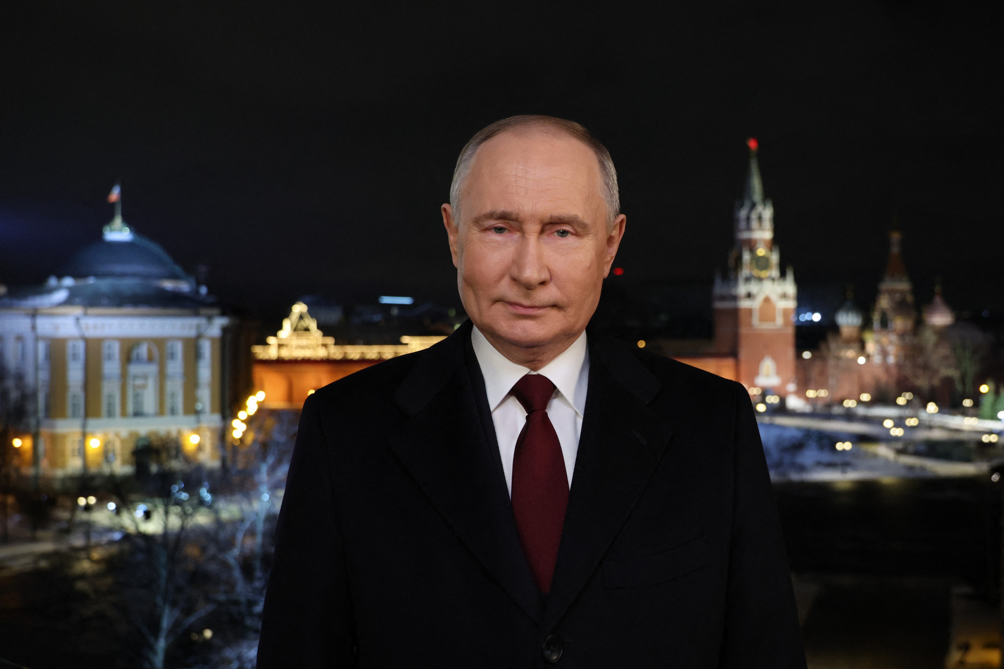 Vlagyimir Putyin újévi beszéde 2023. december 31-én.