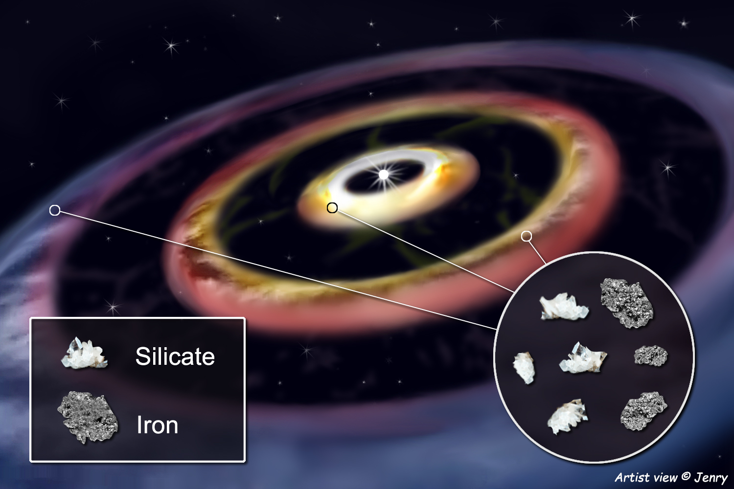 Magyar csillagászok magnéziumot, szilíciumot, oxigént és vasat is felfedeztek egy fiatal csillag környezetében