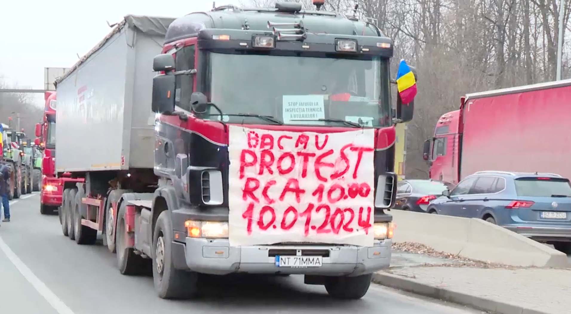 A miniszterelnököt is tárgyalóasztalhoz ültették a tüntető román kamionosok és a gazdák