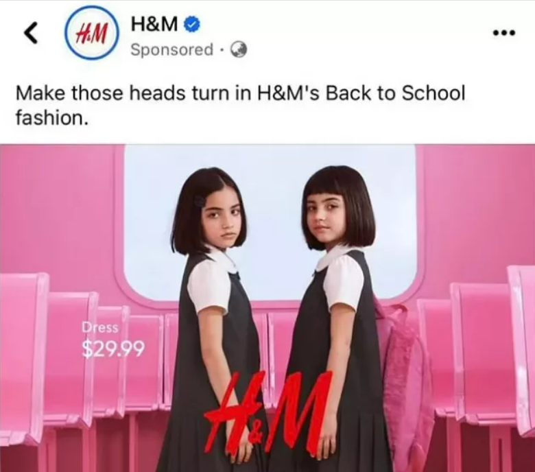 Kislányokat szexualizált a H&M iskolai egyenruhájának kampánya
