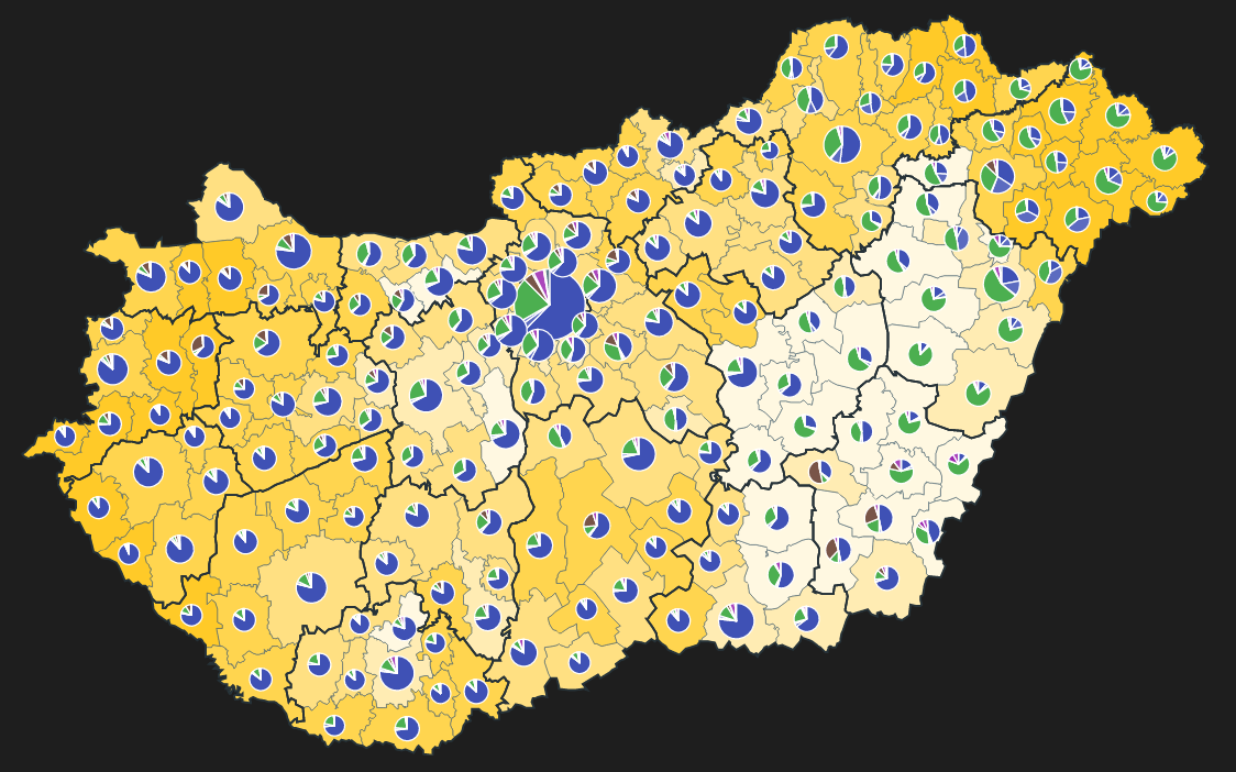 A KSH látványos térképpel mutatja meg, hogy a kevés magyar vallásos milyen soknak is feltüntethető