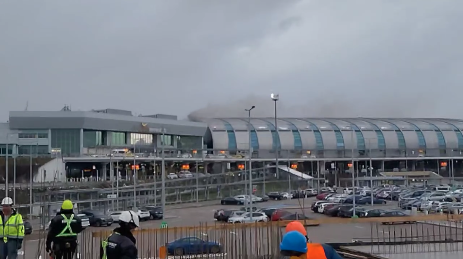 Tűz volt a ferihegyi repülőtéren