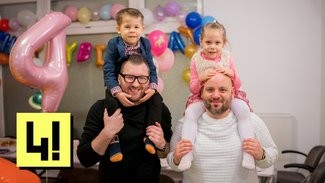 Ezeknek a gyerekeknek két apjuk van, és pont