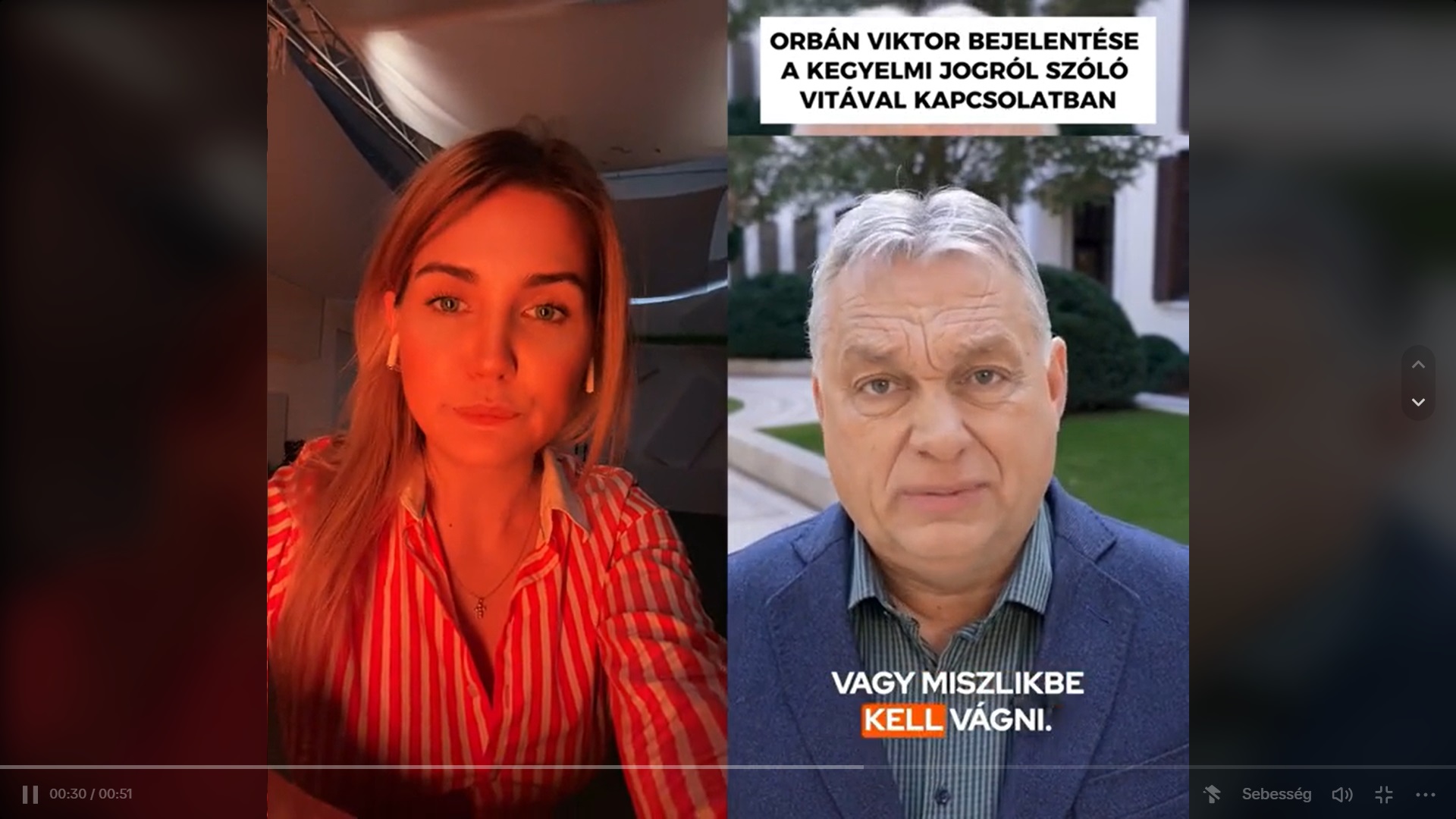 A megafonosok már azt is bemutatják, hogyan kell bólogatva helyeselni Orbán bejelentését