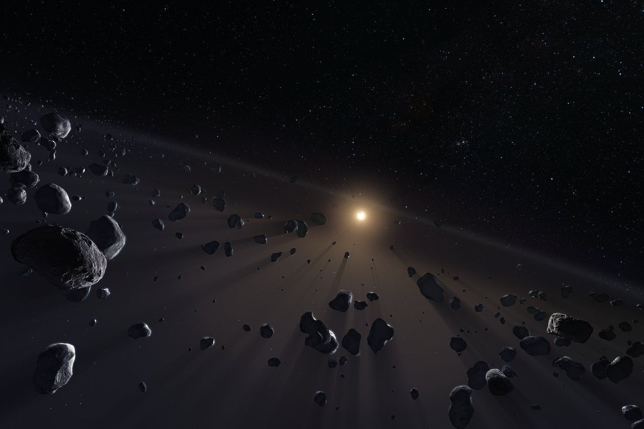 A Kuiper-öv belülről az ESO tudományos illusztrációján