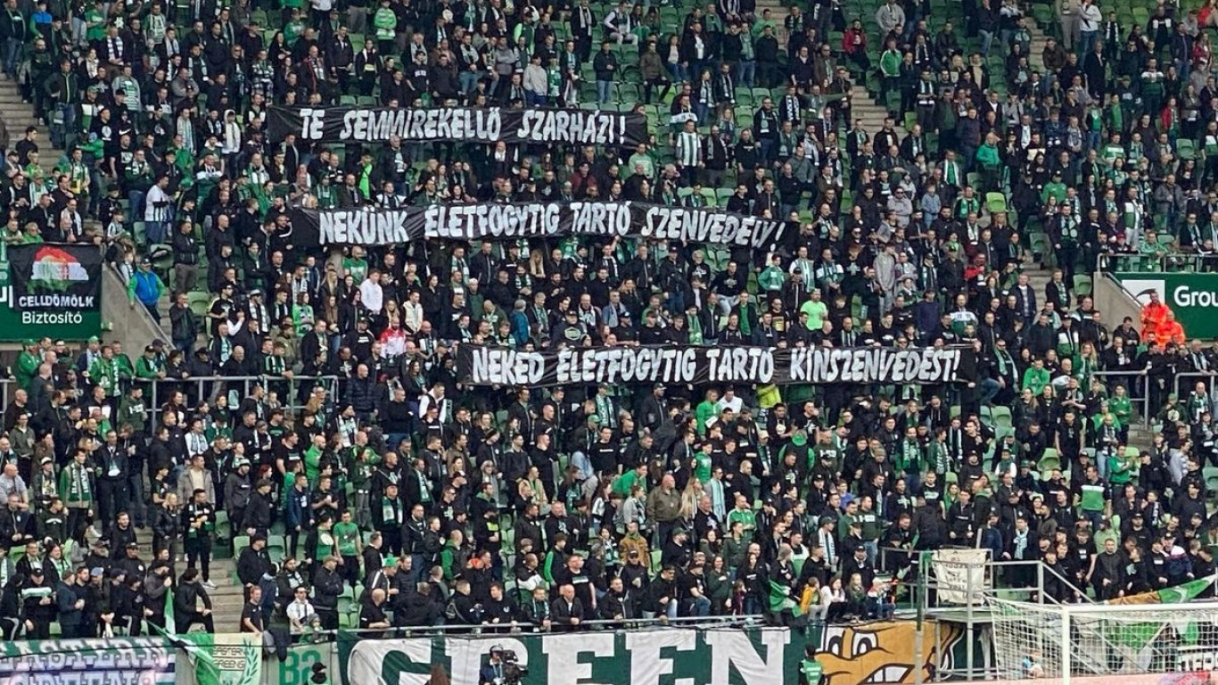 „Neked életfogytig tartó kínszenvedést” – üzenték a Fradi ultrák Tordai Bencének