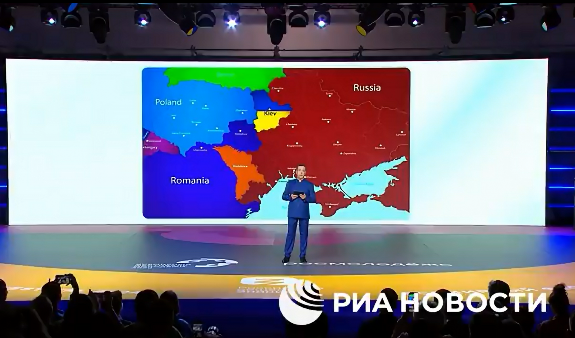 Kárpátalja Magyarország része a térképen, ami előtt Medvegyev arról beszélt, mit csinálna Ukrajnával