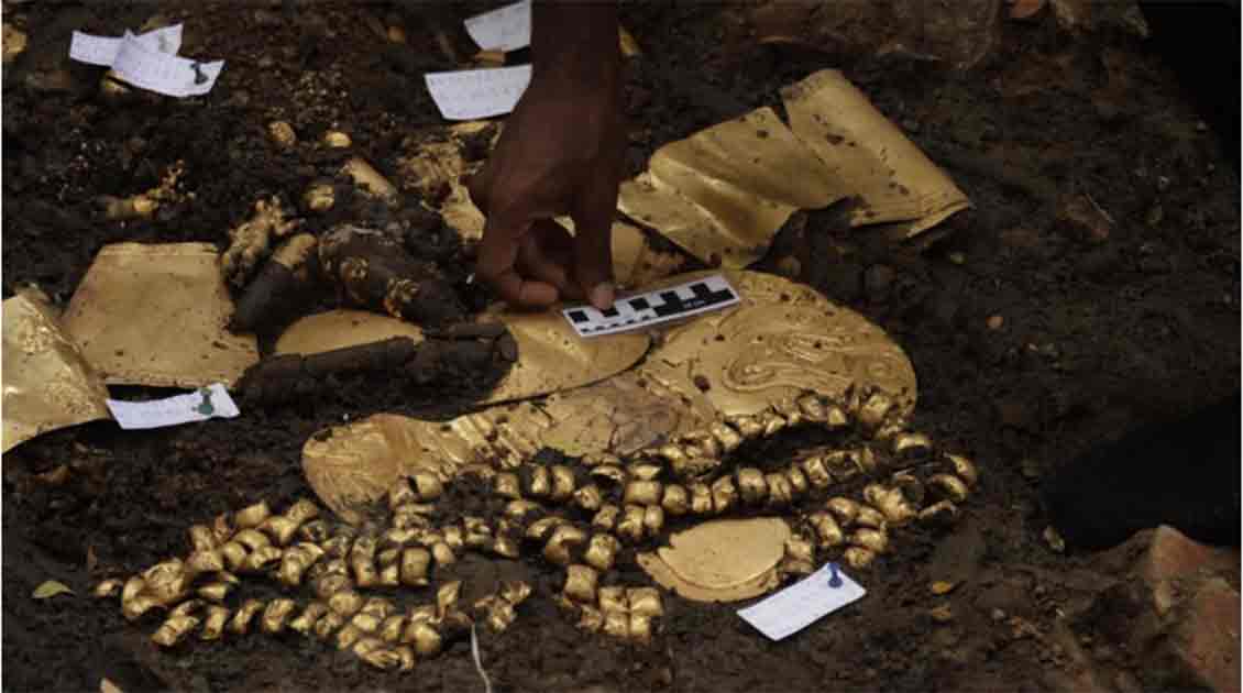 Csodálatos aranykincseket találtak egy panamai nekropoliszban