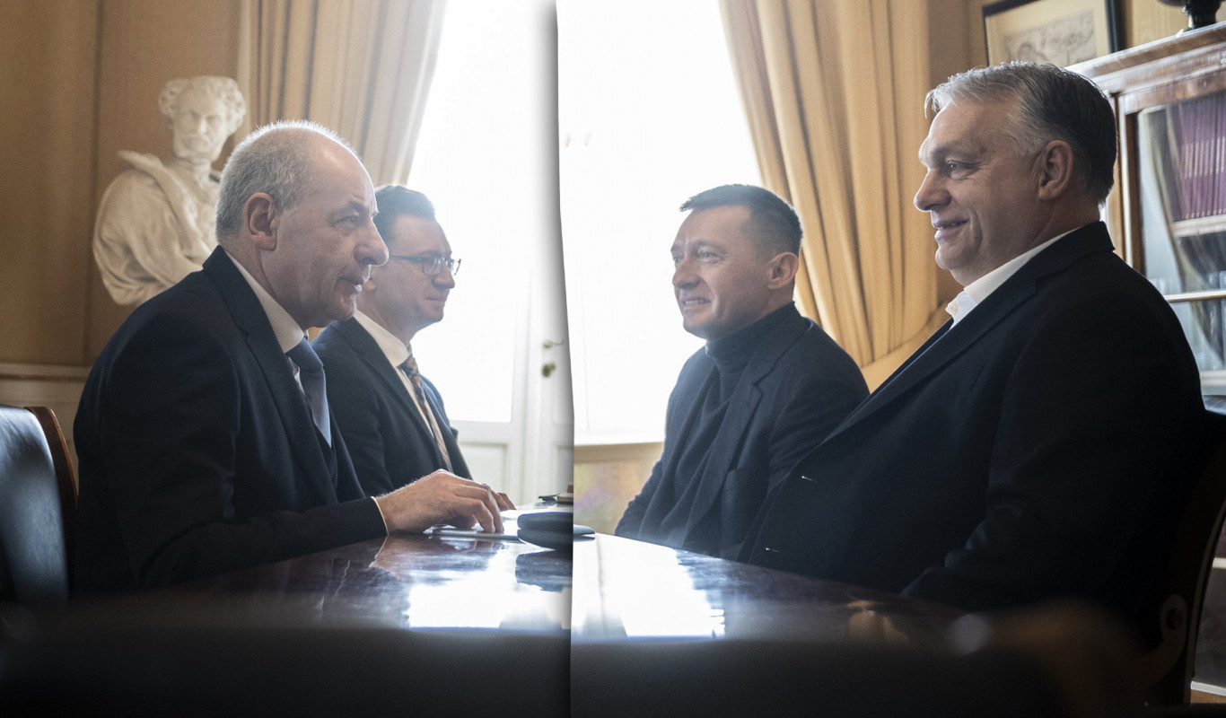 Rogán Antallal ugrott be Orbán az egynapos köztársasági elnökhöz Rogán Antallal ugrott be Orbán az egynapos köztársasági elnökhöz