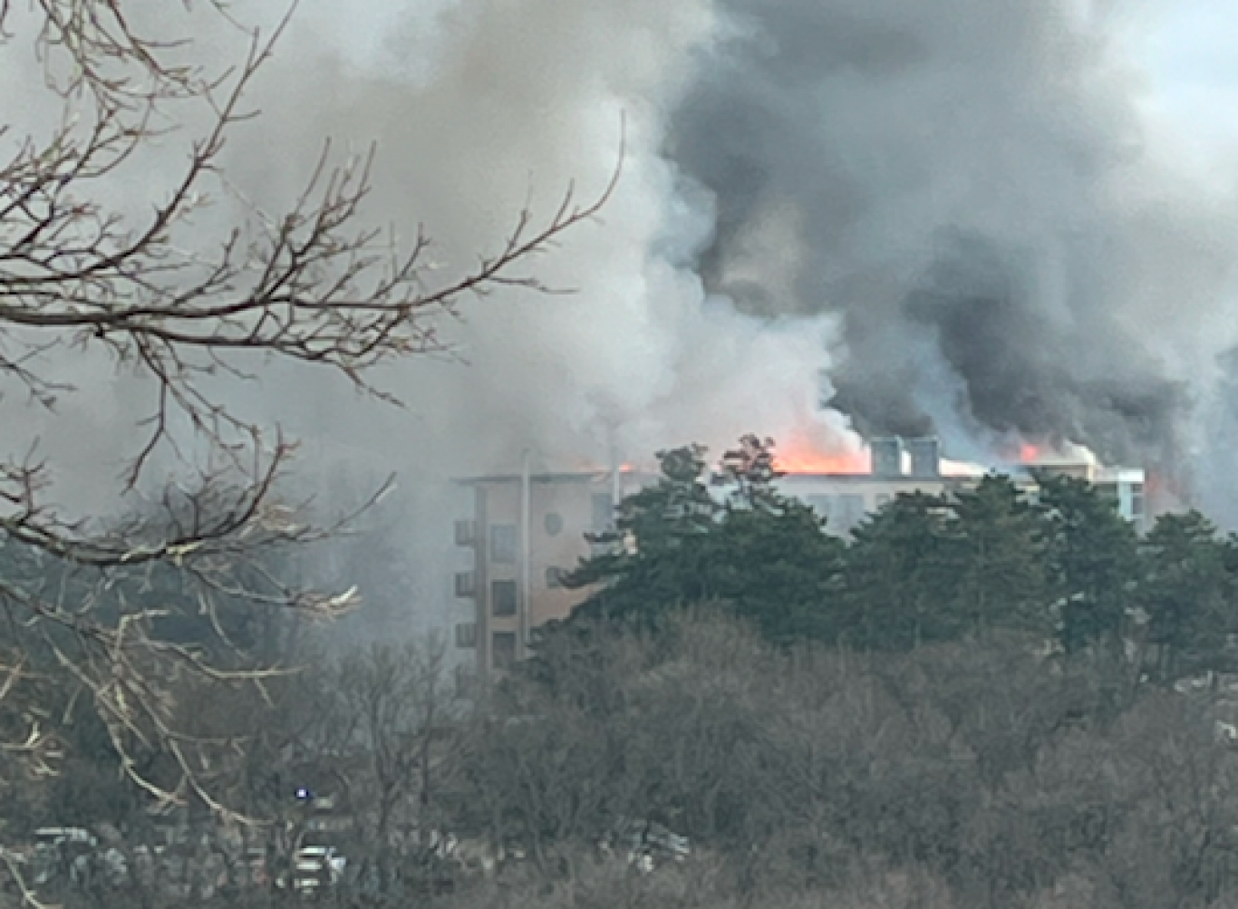 Kigyulladt a Hotel Silvanus Visegrádon