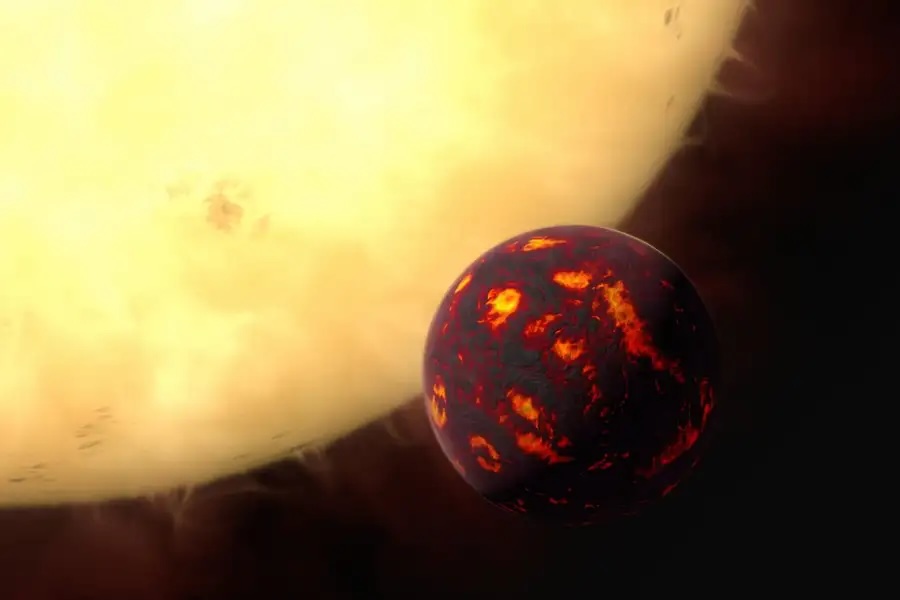 Szabályosan izzik egy közeli csillag körül észlelt exobolygó