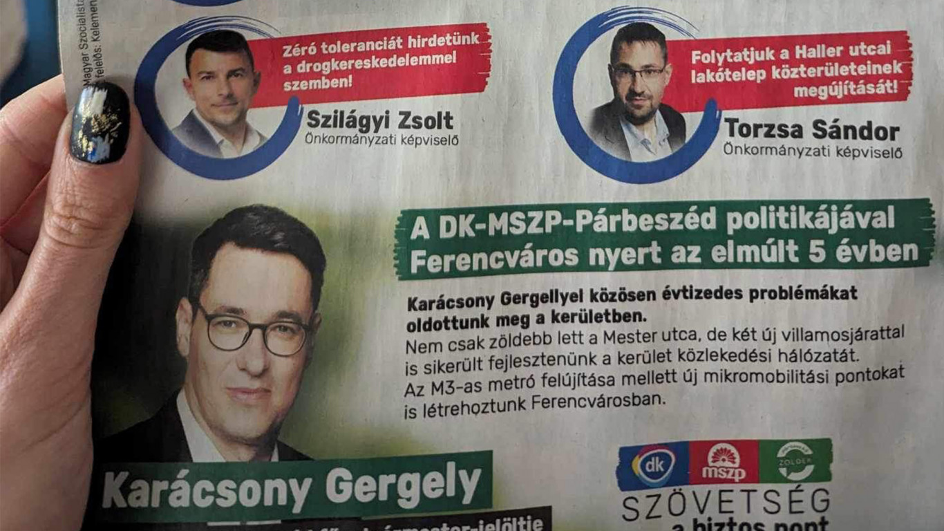 Karácsony Gergely rejtélyes módon rákerült a Baranyi ellen formálódó ferencvárosi ellenzéki szövetség szórólapjára