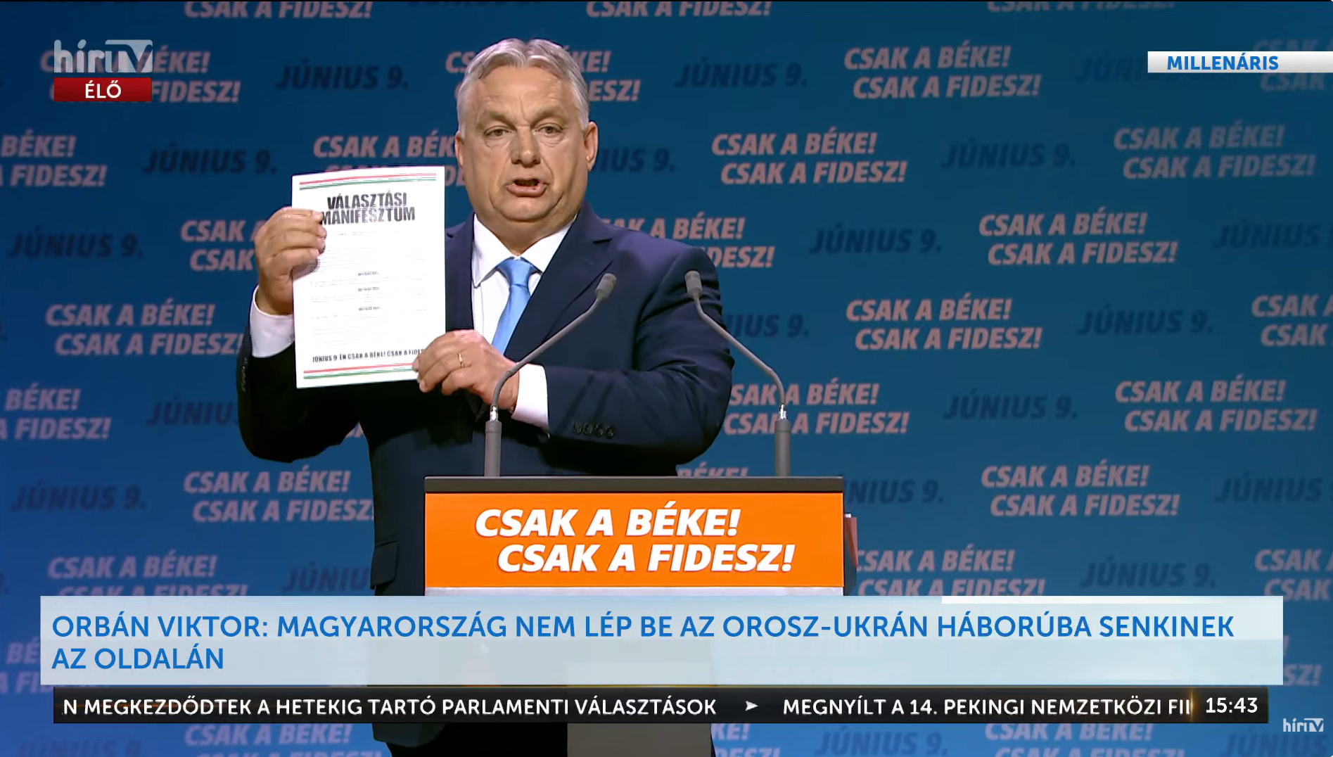 Nagyon gyorsan lezavarta a kampánynyitót Orbán
