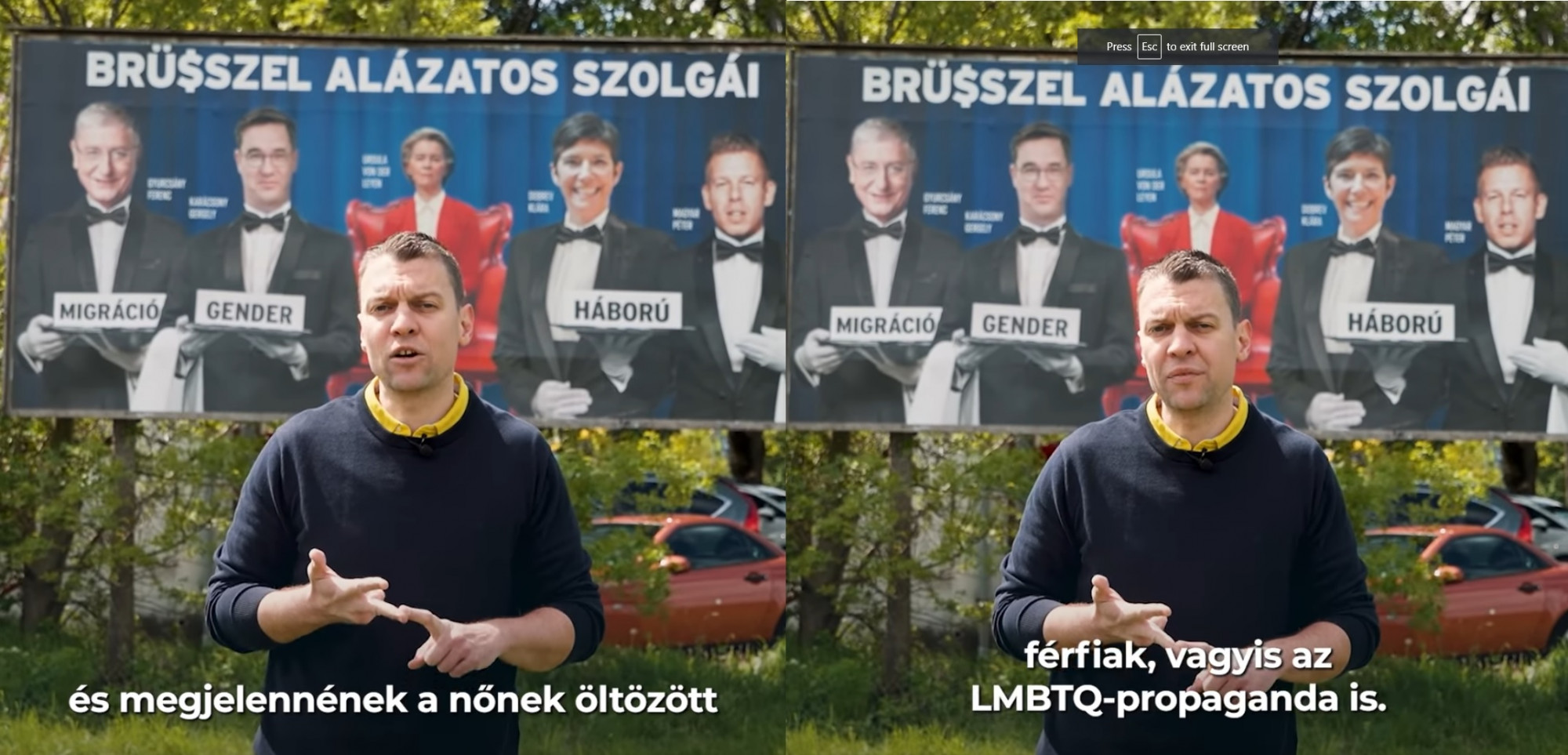 Menczernek el kellett magyaráznia, hogy mi van a Fidesz új plakátján