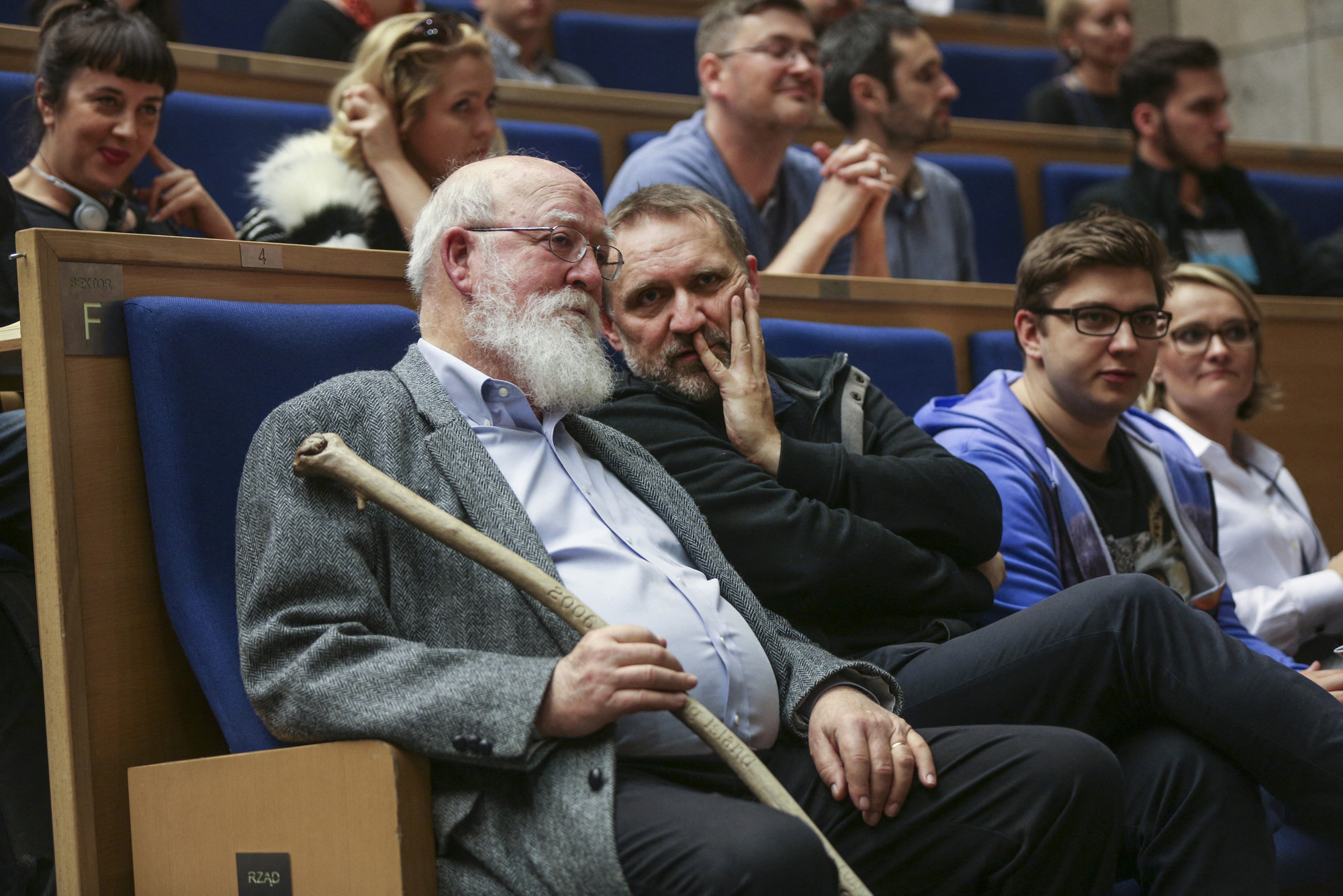 Daniel Dennett 2017-ben a krakkói Jagelló Egyetemen