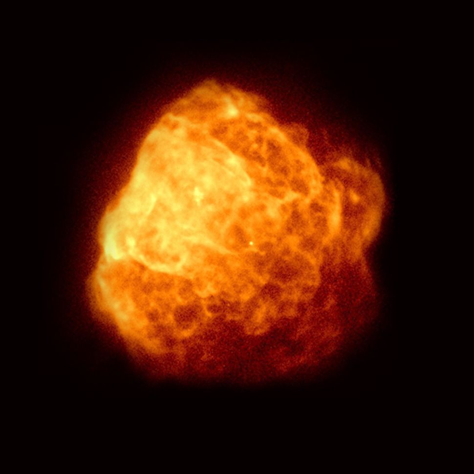 Az Einstein szonda FXT teleszkópjának röntgenfelvétele az Omega Centauri gömbhalmazról